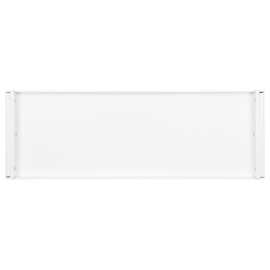 Alma 3-drawer Storage Bench White and Weathered Grey 501196
