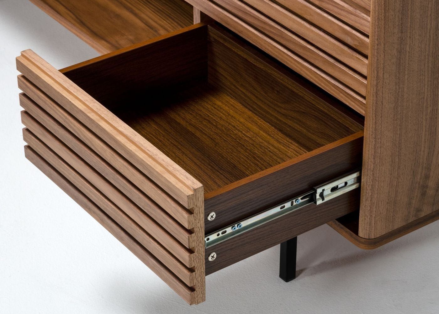 Maggie - Modern Walnut and Grey Buffet