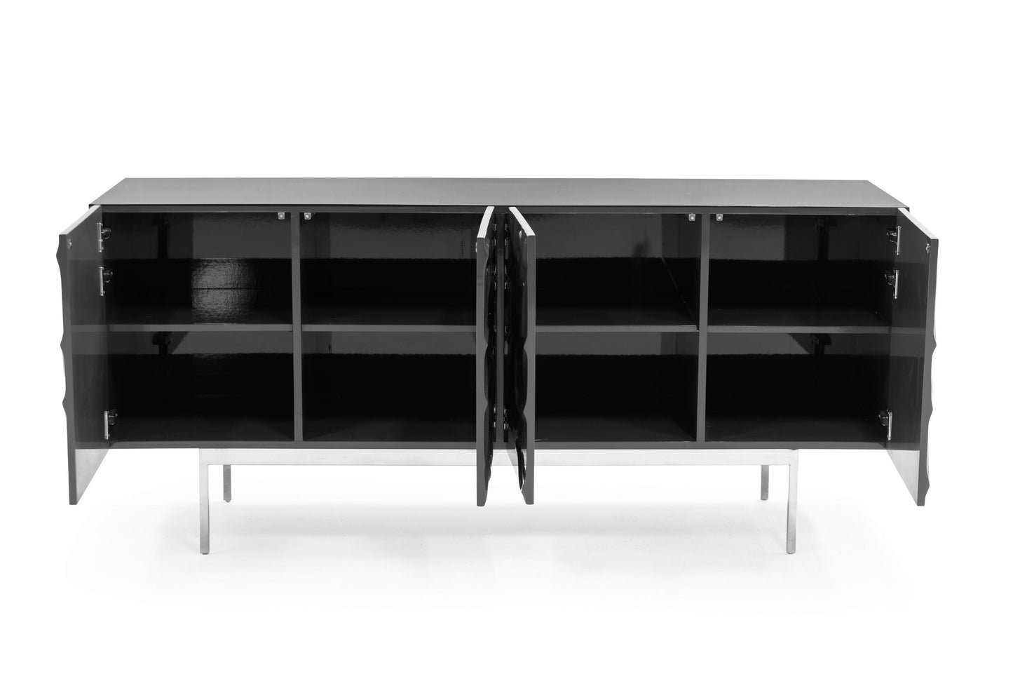 Gwen - Modern Grey High Gloss Buffet