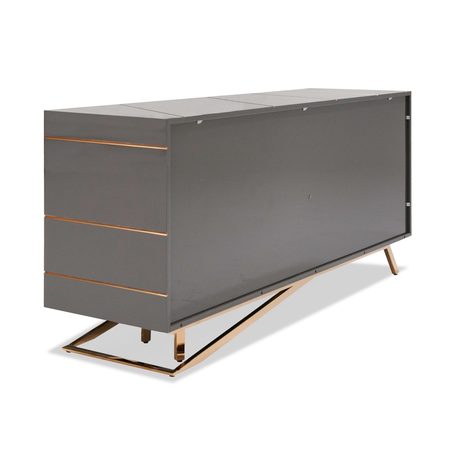 Katzu- Modern Grey and Rose Gold Buffet