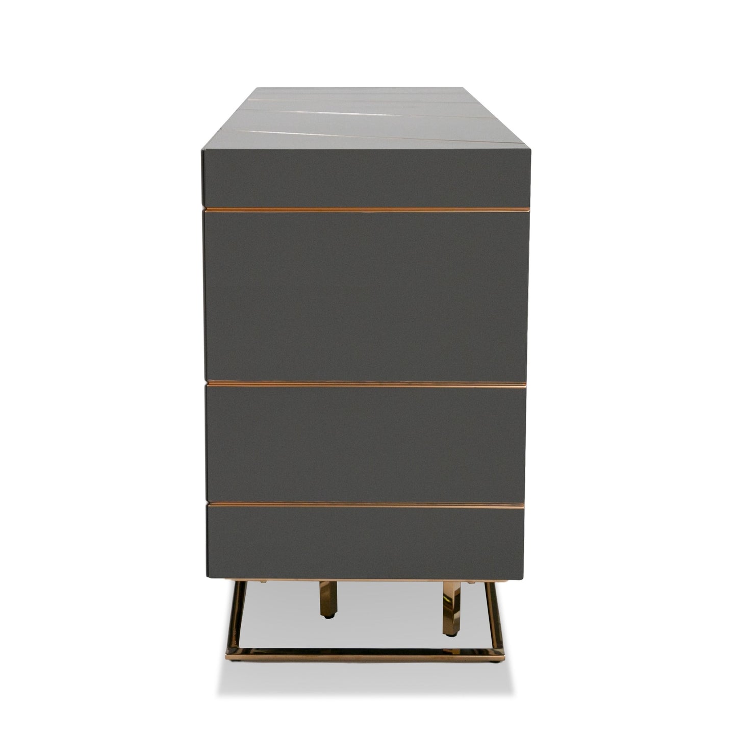 Katzu- Modern Grey and Rose Gold Buffet