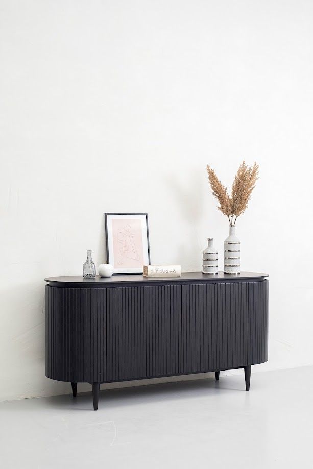 Miami - Modern Black Oak Buffet