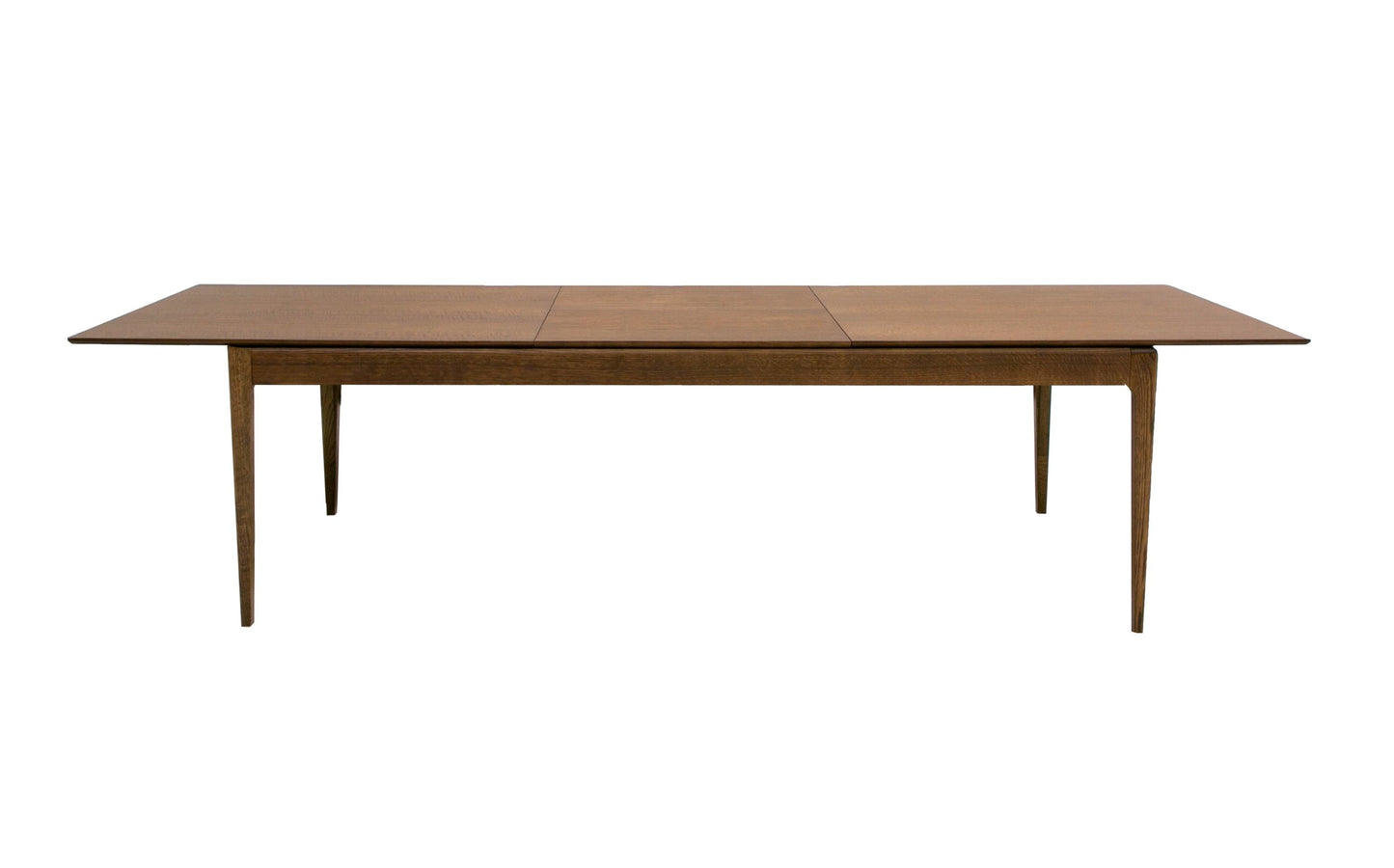 Dallas - Mid-Century Modern Brown Oak Extendable Dining Table