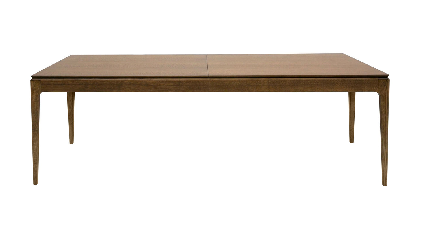 Dallas - Mid-Century Modern Brown Oak Extendable Dining Table