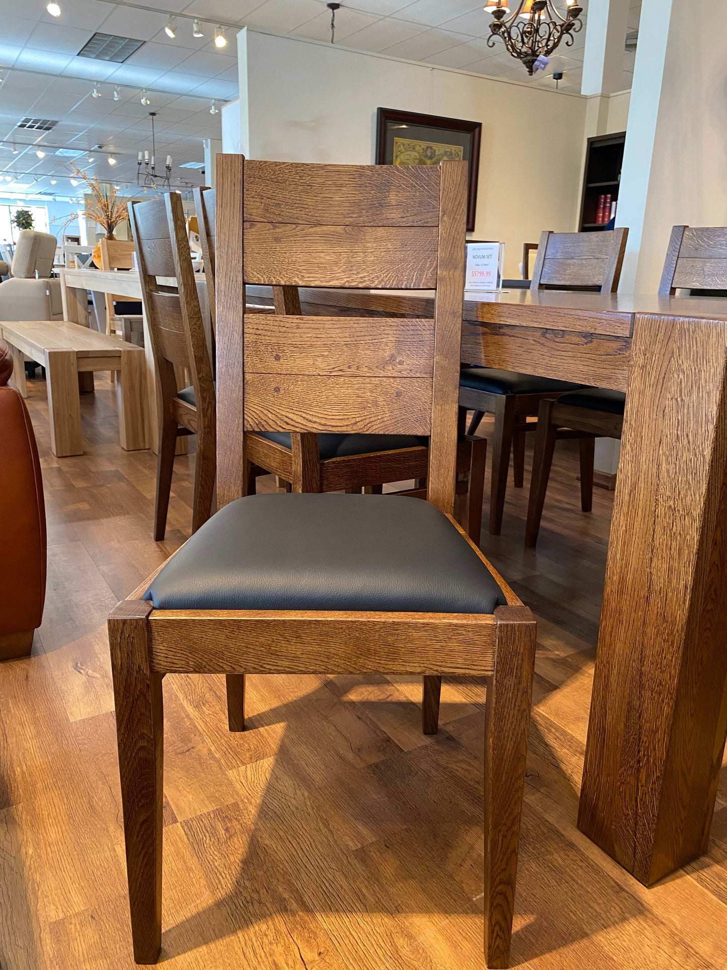 LUDWIK STYL Novum Set (Table+6 chairs) 100% solid oak