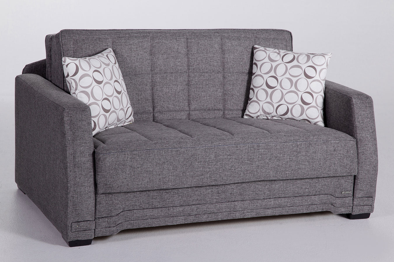 Valerie Diego Gray Love Seat Sleeper