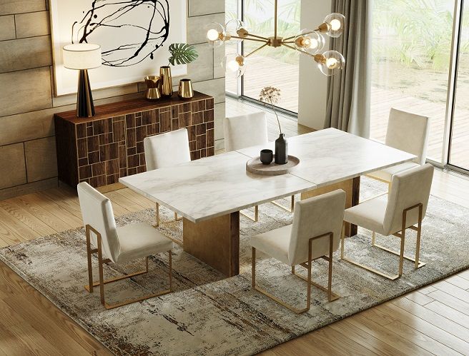 Auer- Brown Oak & Gold Buffet