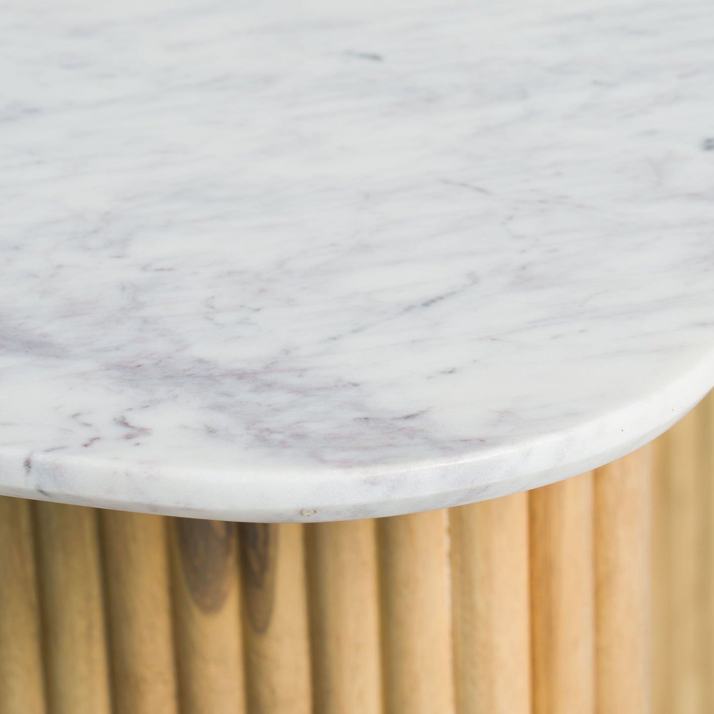 Cambridge White Marble & Mango Console Table