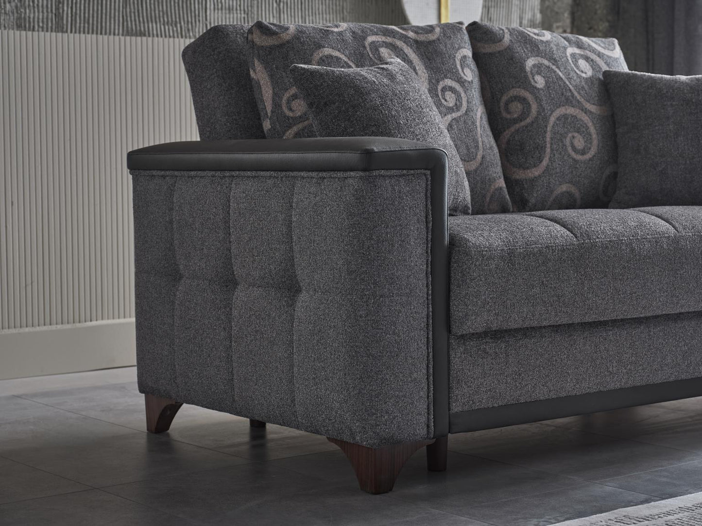 Charlotte Beatto Anthracite Sofa Bed