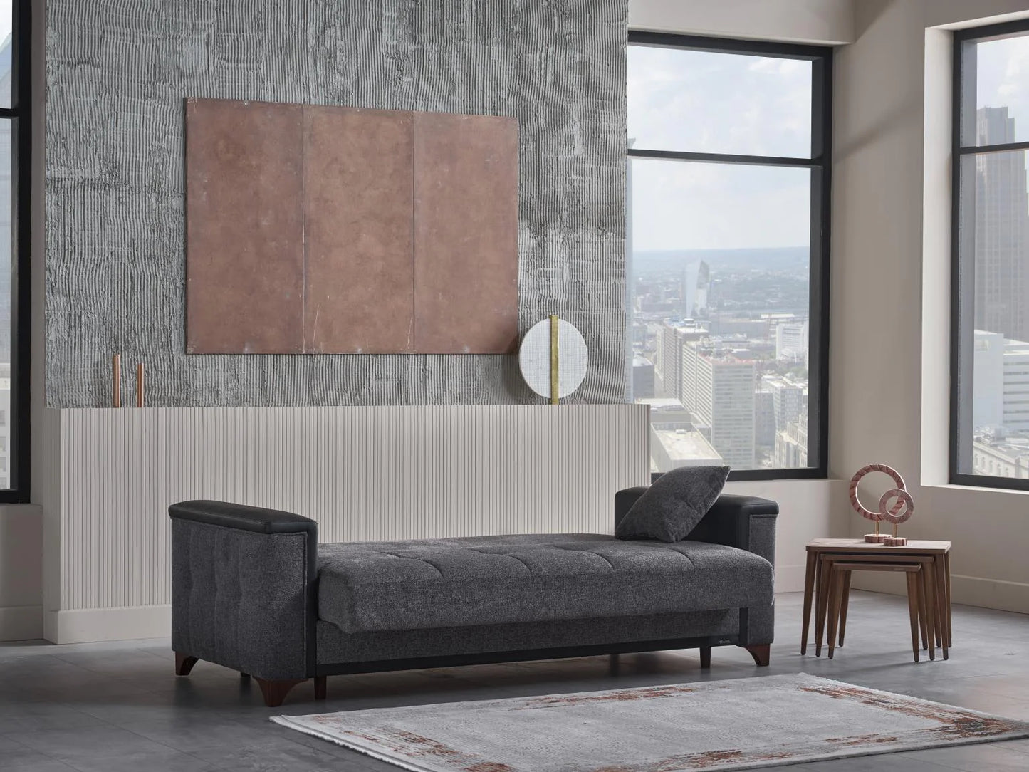 Charlotte Beatto Anthracite Sofa Bed