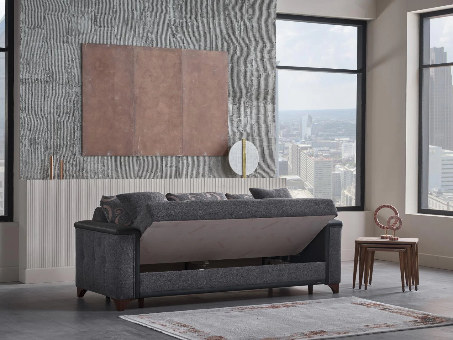 Charlotte Beatto Anthracite Sofa Bed