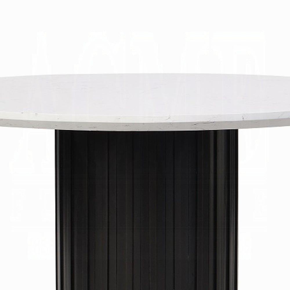 Jaramillo Round Dining Table W/Engineered Marble Top DN02141