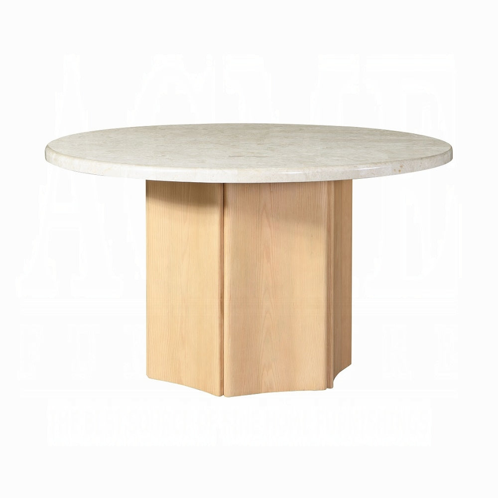 Qwin Round Dining Table W/Marble Top DN02875
