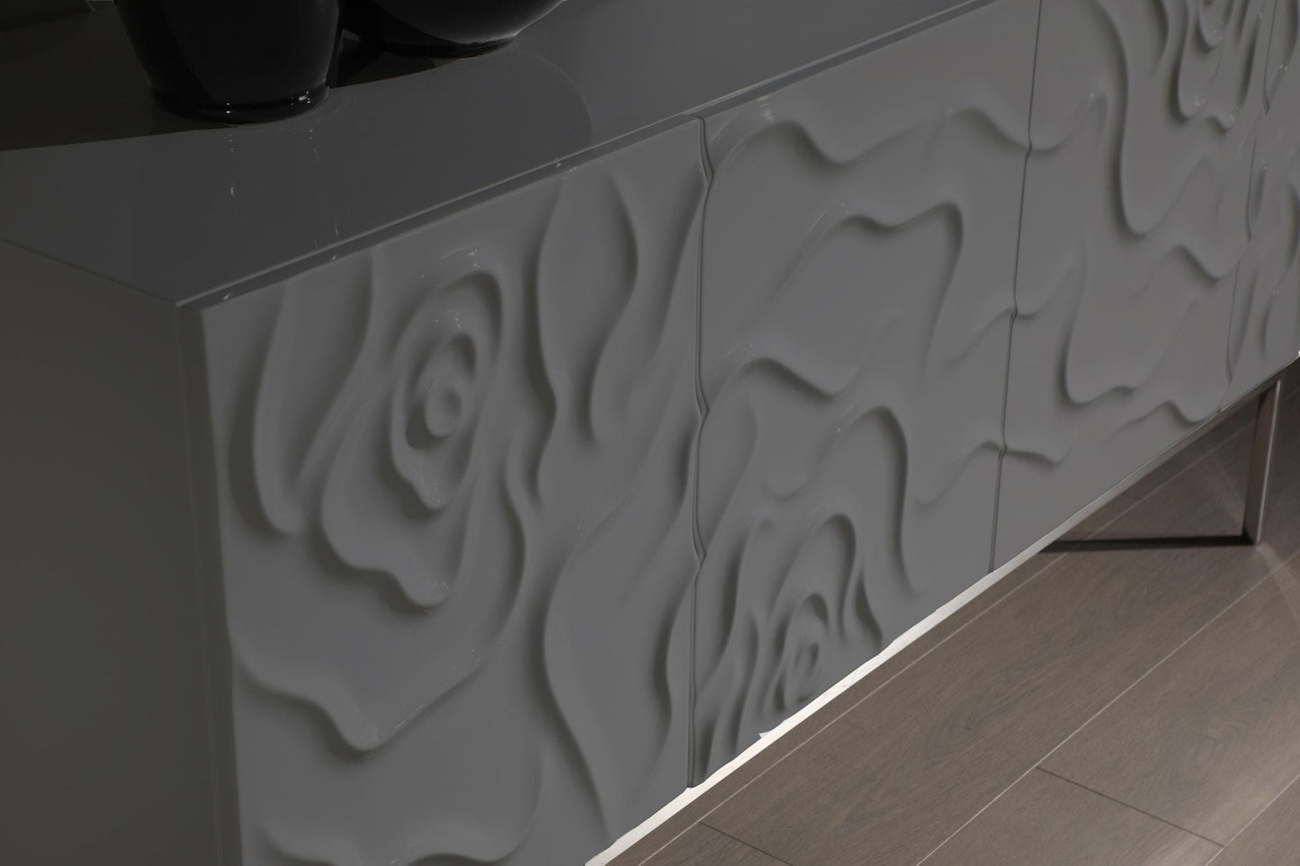 Gwen - Modern Grey High Gloss Buffet