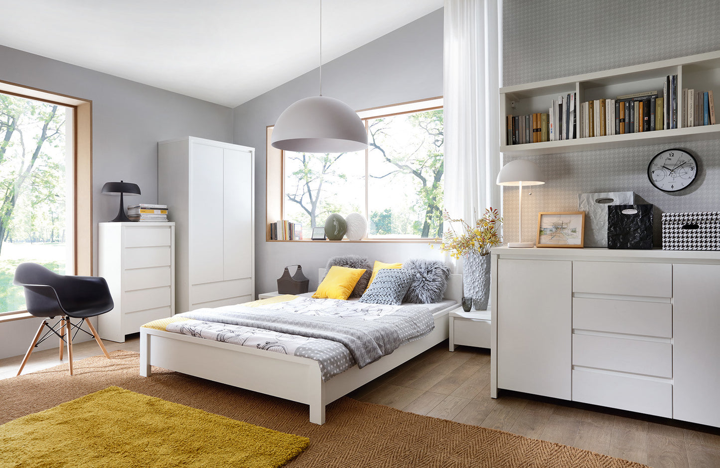 Kaspian Nightstand White