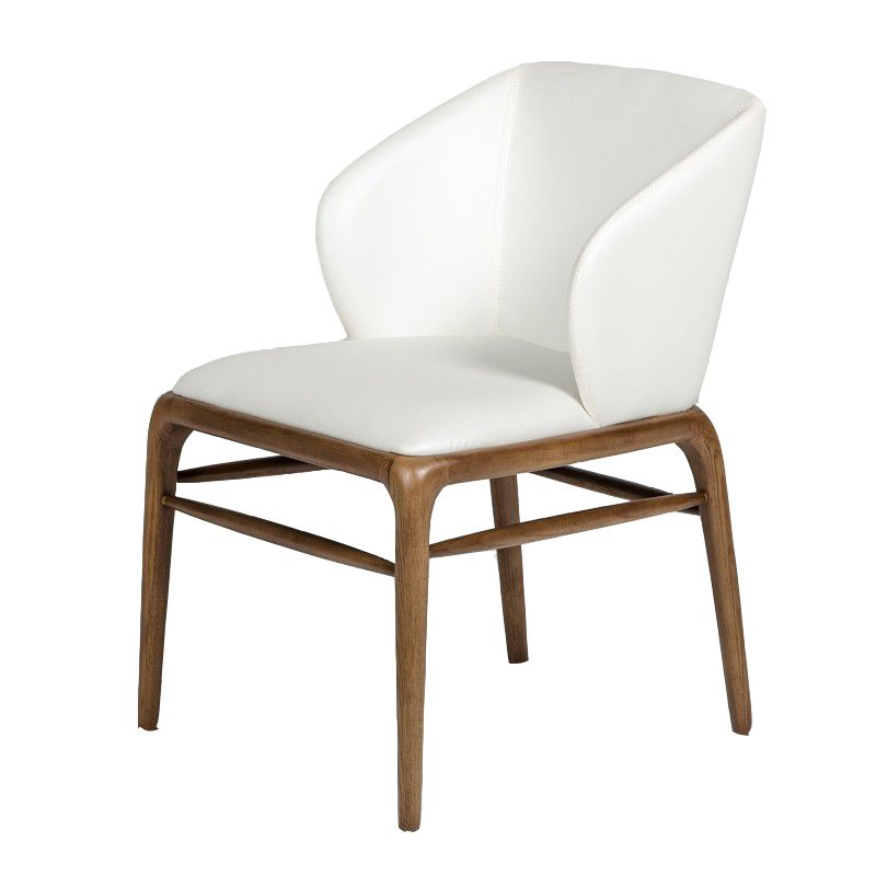 Kipling Modern Cream & Walnut Dining Chair
