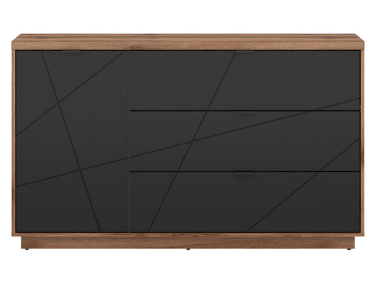FORN Sideboard KOM1D3S Dark Delano Oak/Black