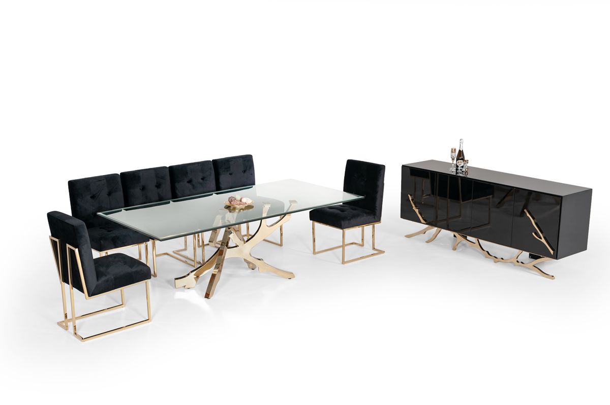 Legend Modern Black & Gold Buffet