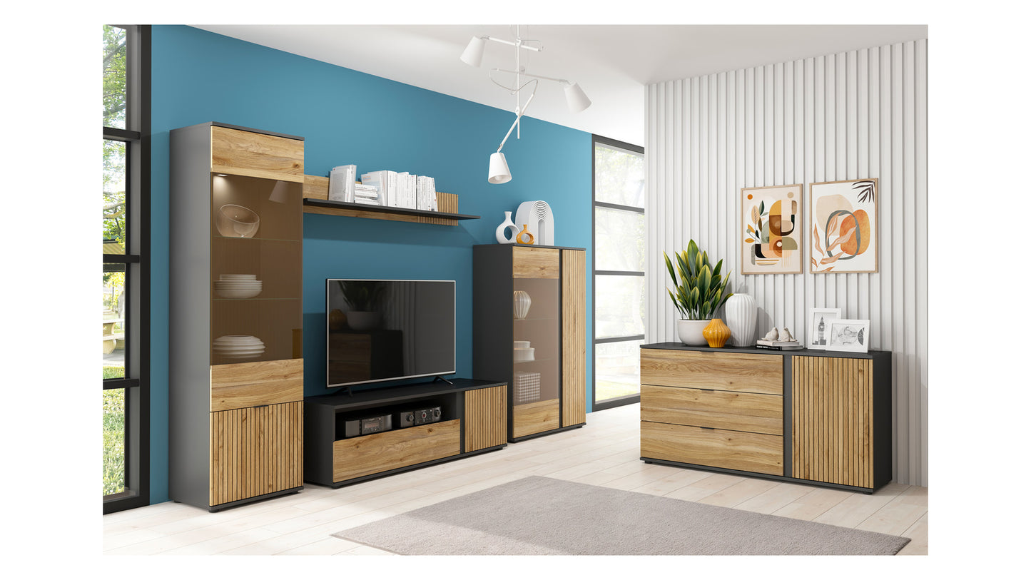 Luen Glass Display Cabinet REG1W1D