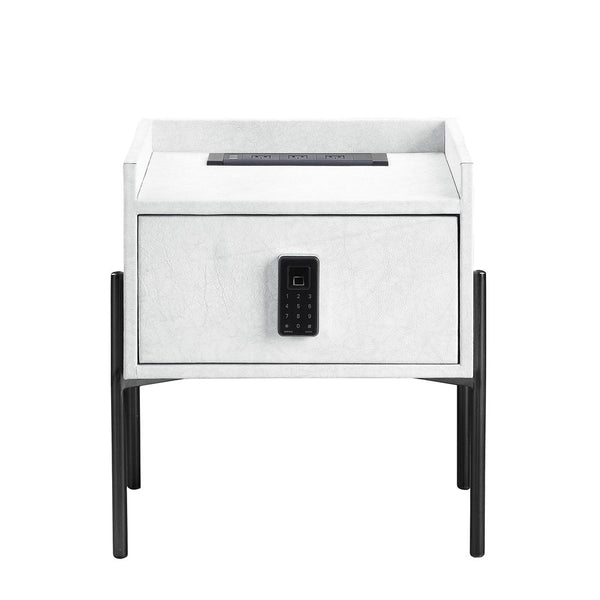 Metis Nightstand with USB port and Eclectic Lock BD00557