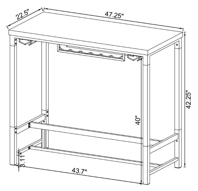 Norcrest Bar Table