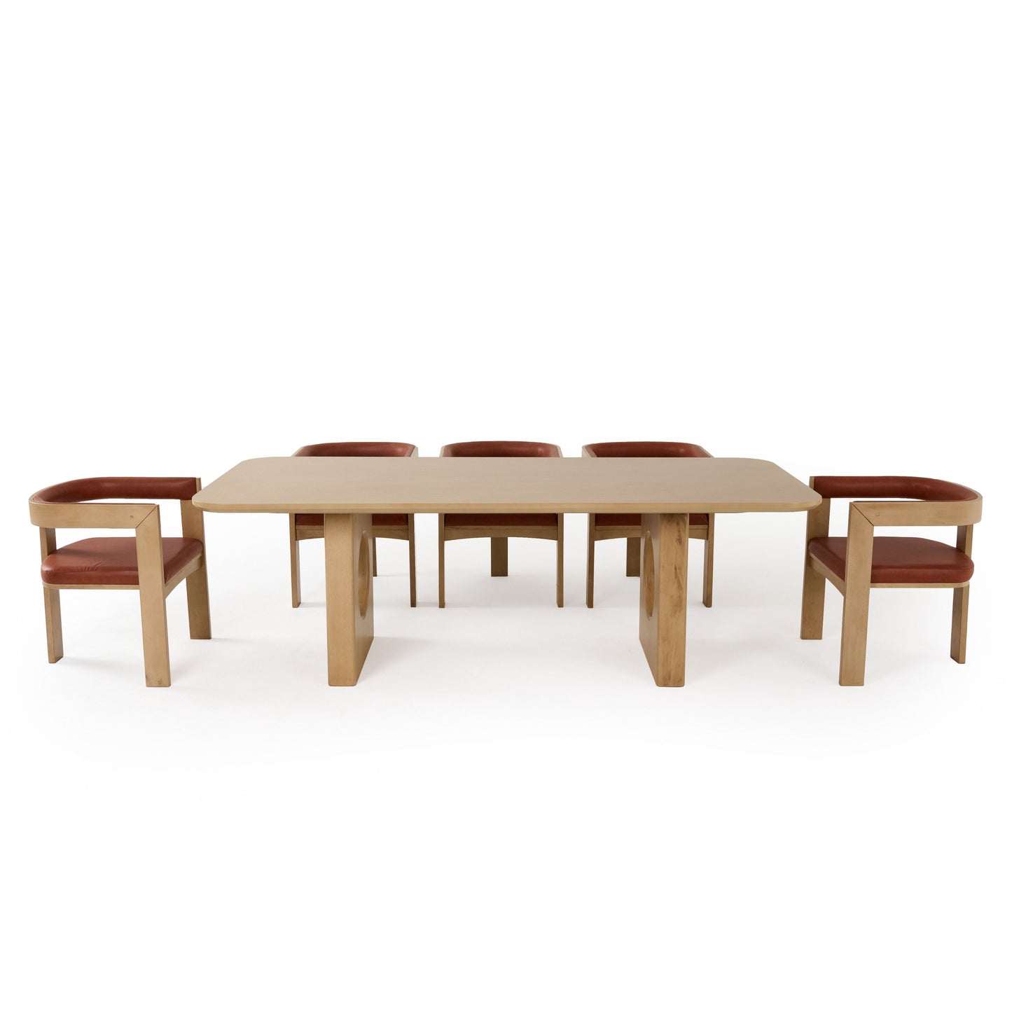 Nova Domus Oshana - Modern White Oak Dining Table