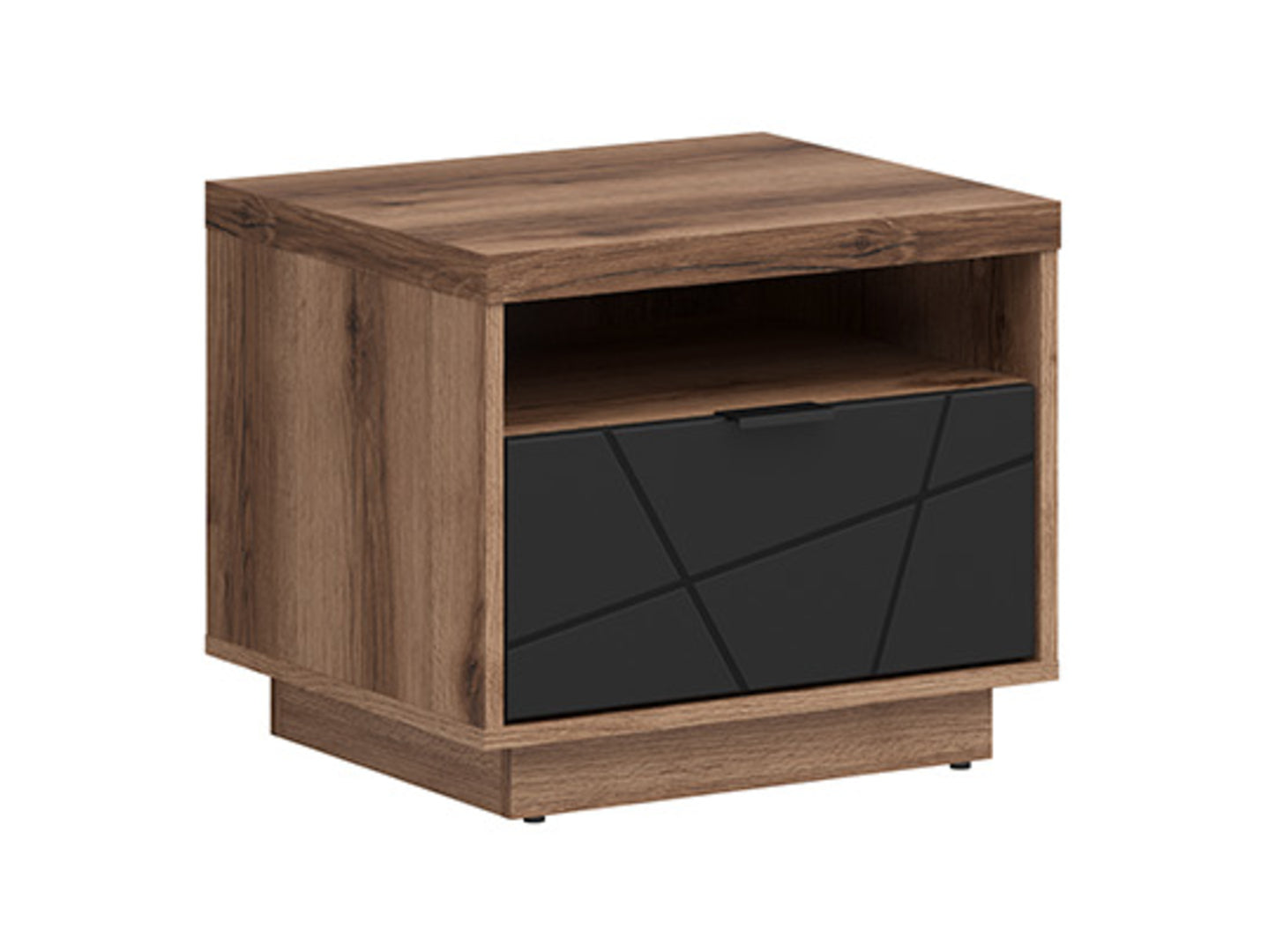 Forn Nightstand KOM1S Dark Delano Oak/Black