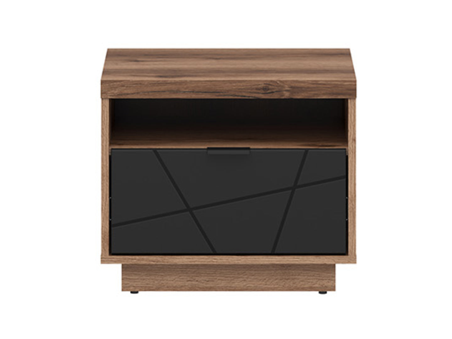 Forn Nightstand KOM1S Dark Delano Oak/Black