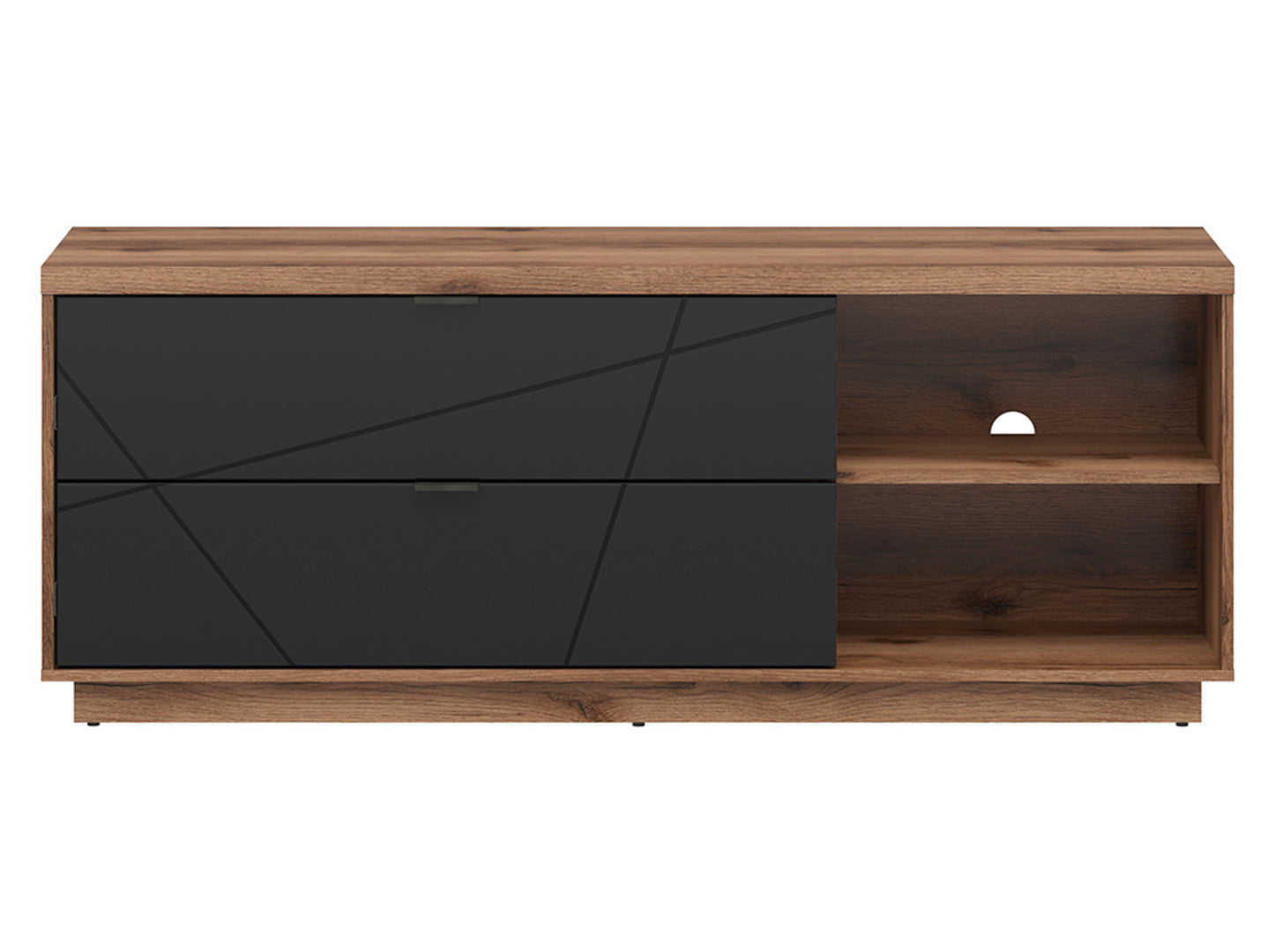 Forn TV Stand RTV2S Dark Delano Oak/Black
