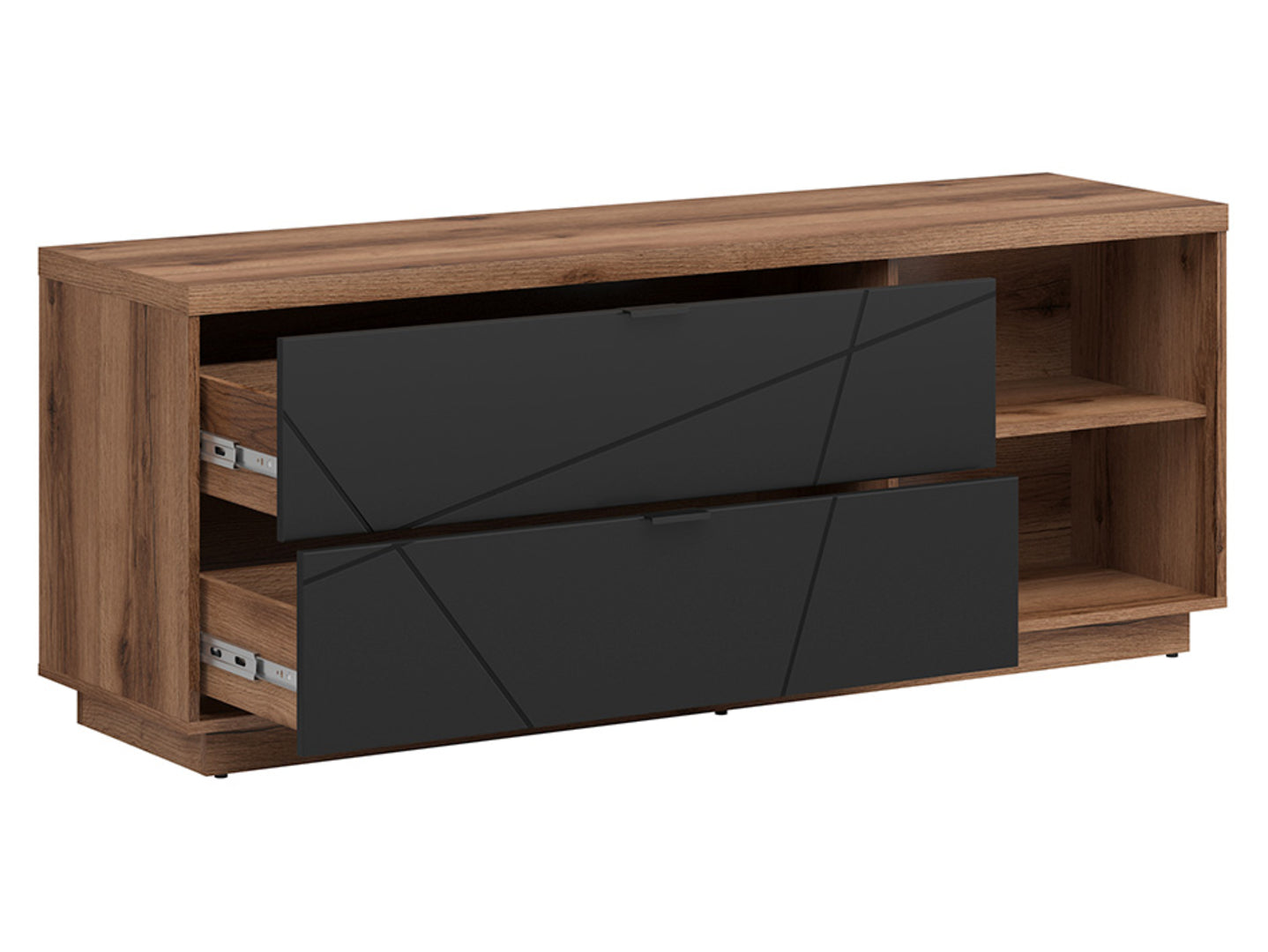Forn TV Stand RTV2S Dark Delano Oak/Black