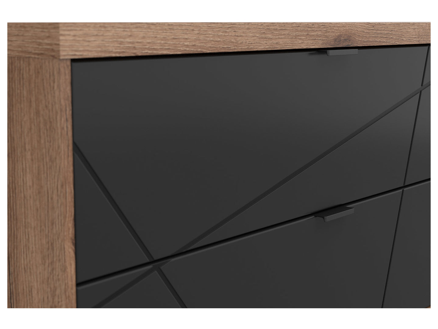 Forn TV Stand RTV2S Dark Delano Oak/Black