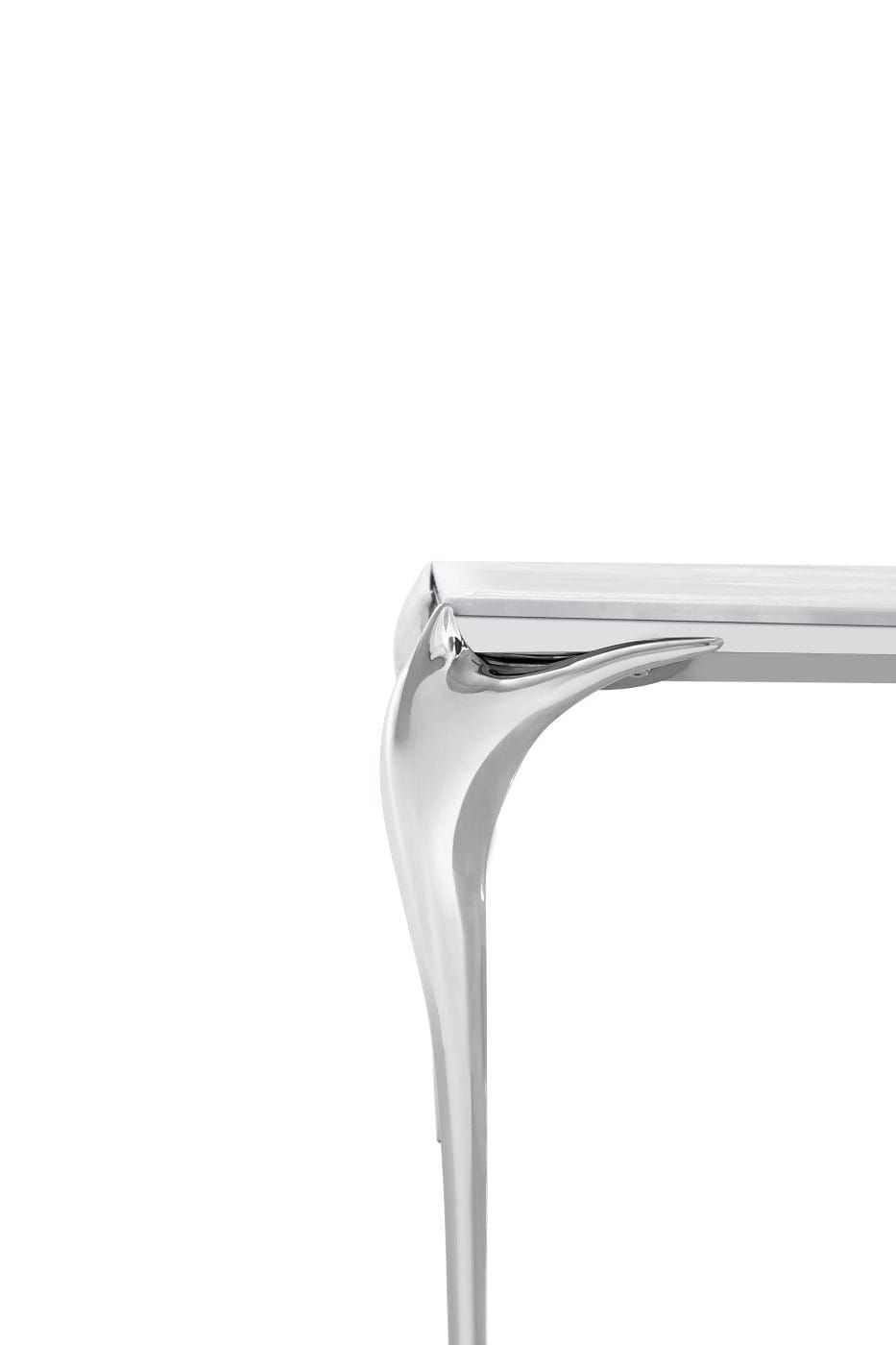 Vince - Faux Marble & Stainless Steel Console Table