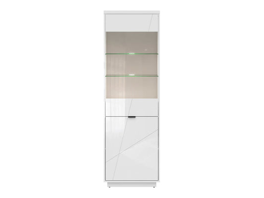 Forn Glass Cabinet REG1D1W White Gloss