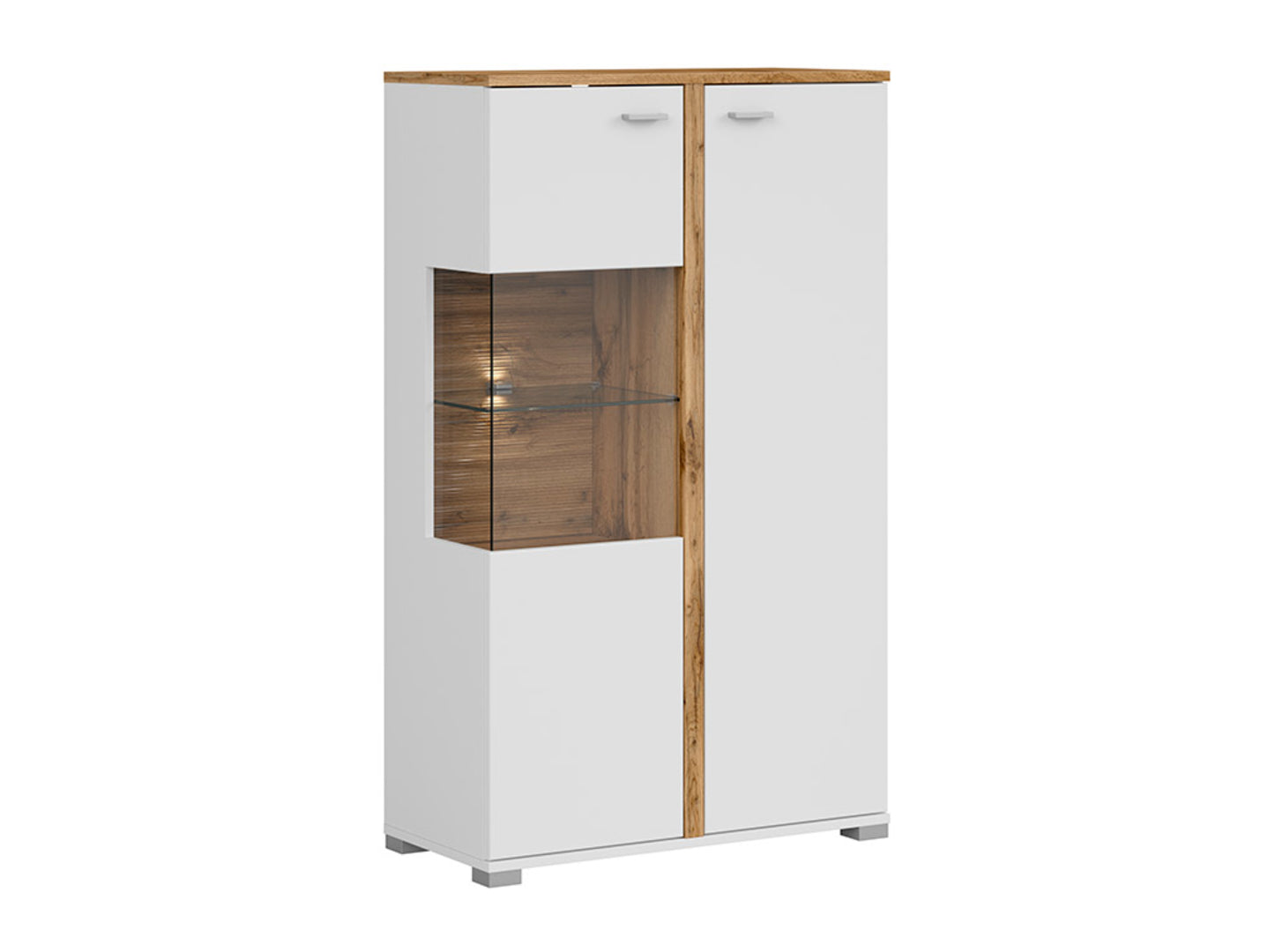 ALAMO Glass-door cabinet SFK1W1D/13/8