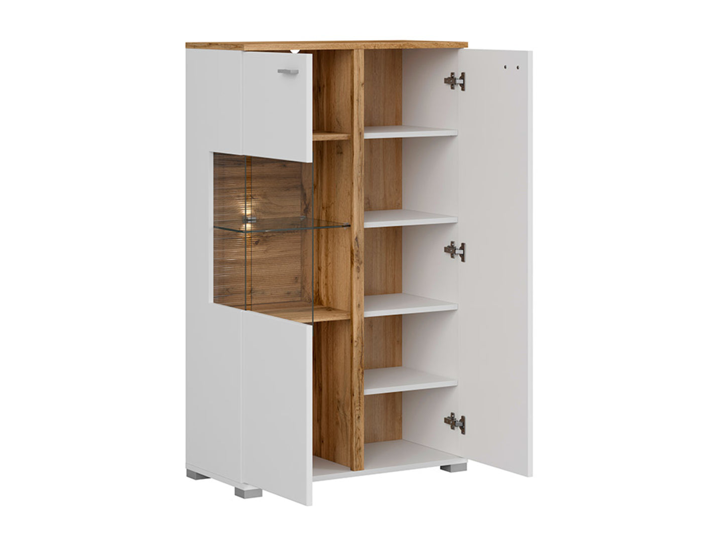 ALAMO Glass-door cabinet SFK1W1D/13/8