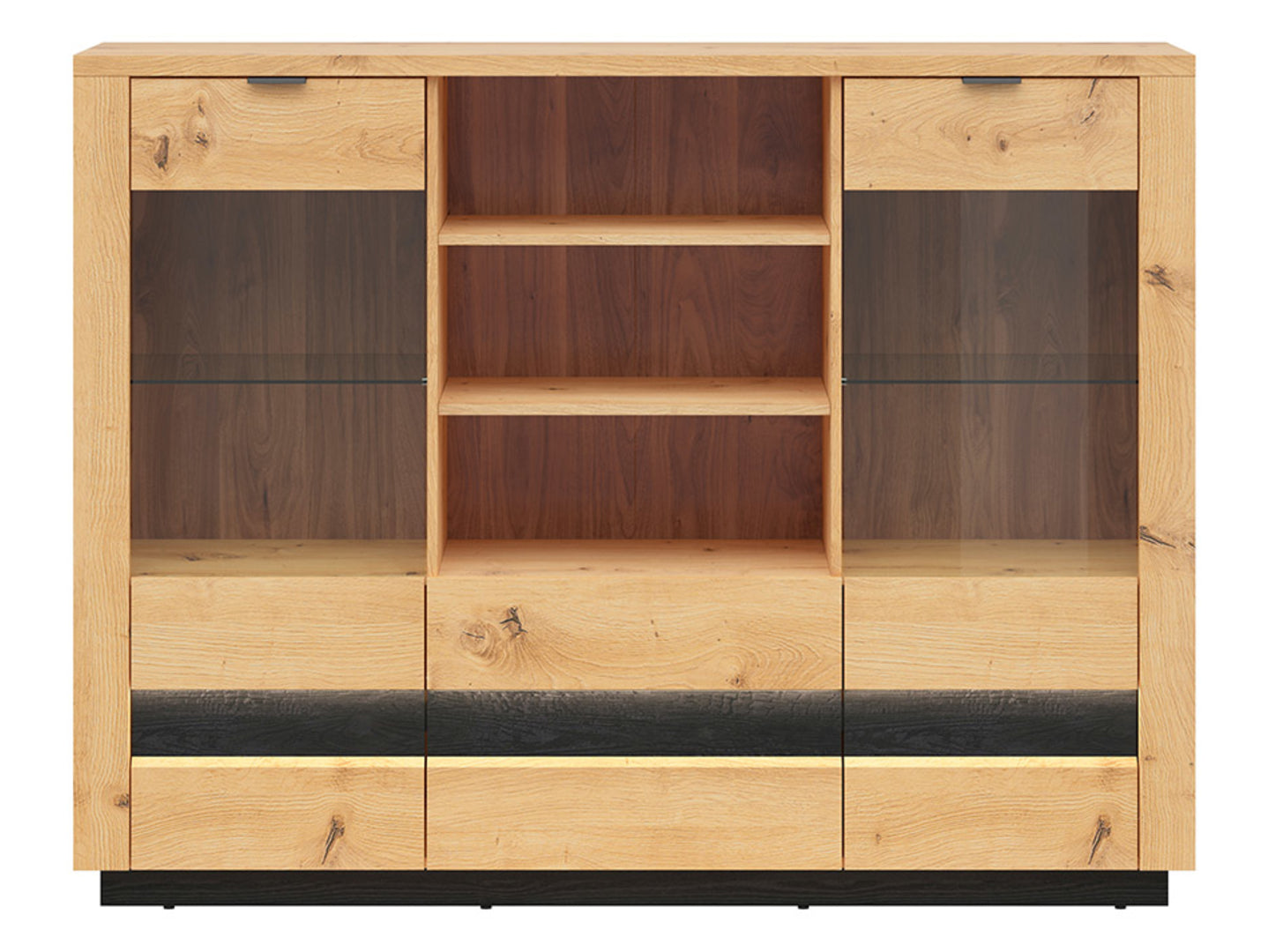 OSTIA Glass-door cabinet KOM2W2S