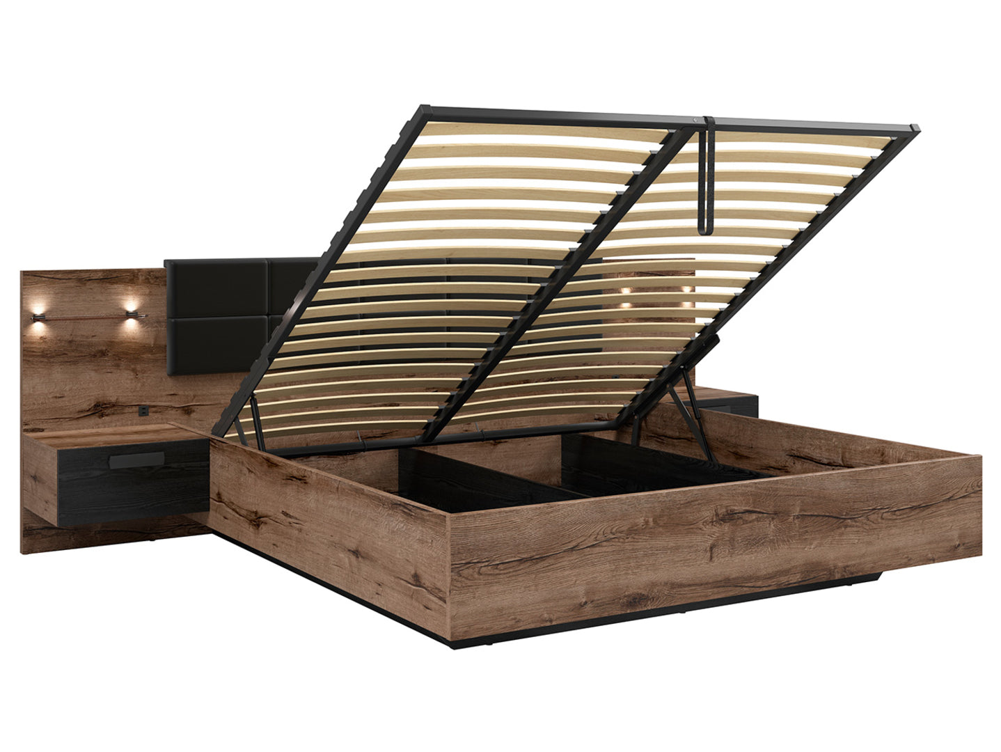 KASSEL BED 180 WITH STORAGE LOZ/180/B