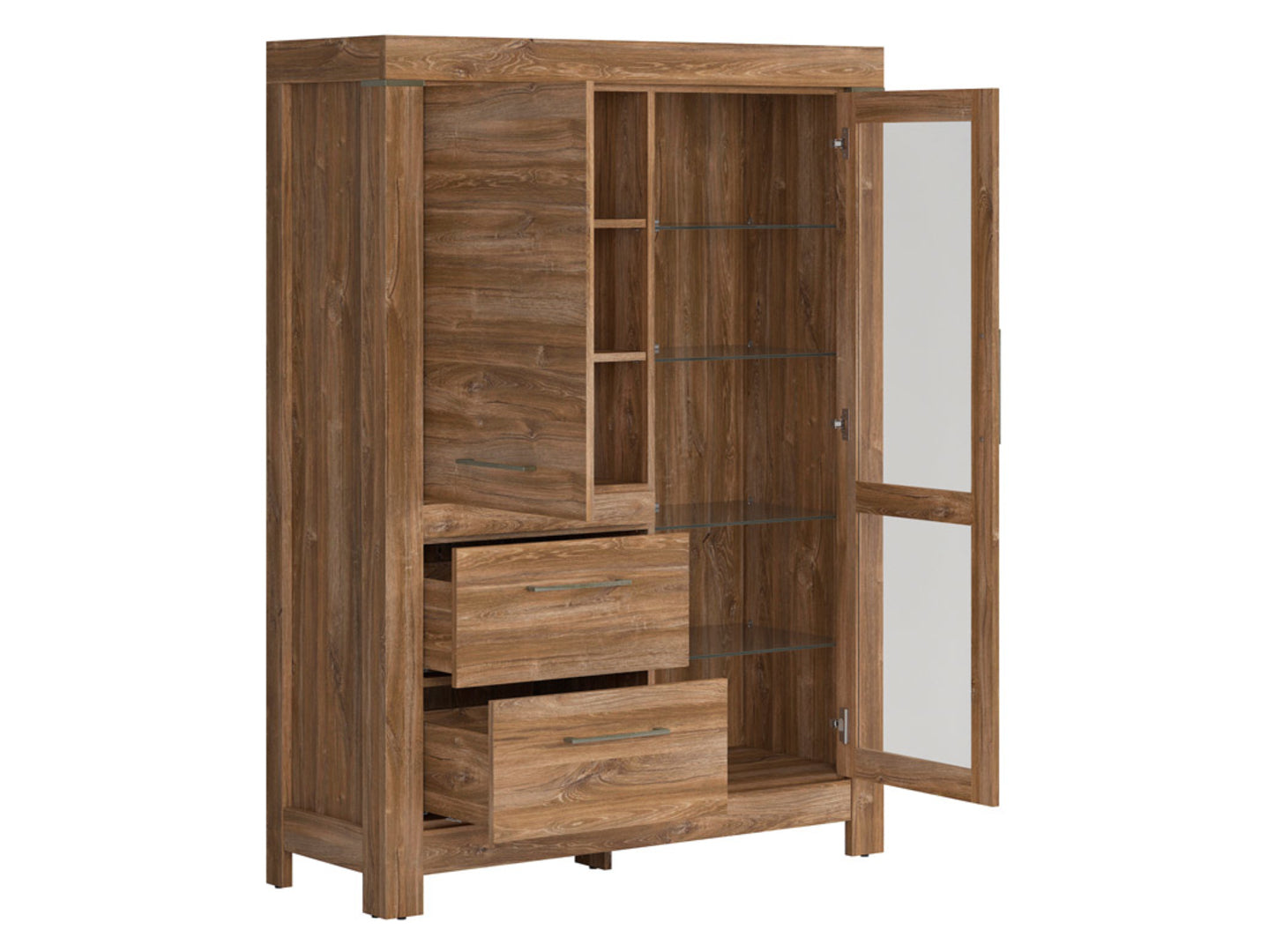 GENT Glass-door cabinet REG1W1D2S/16/12