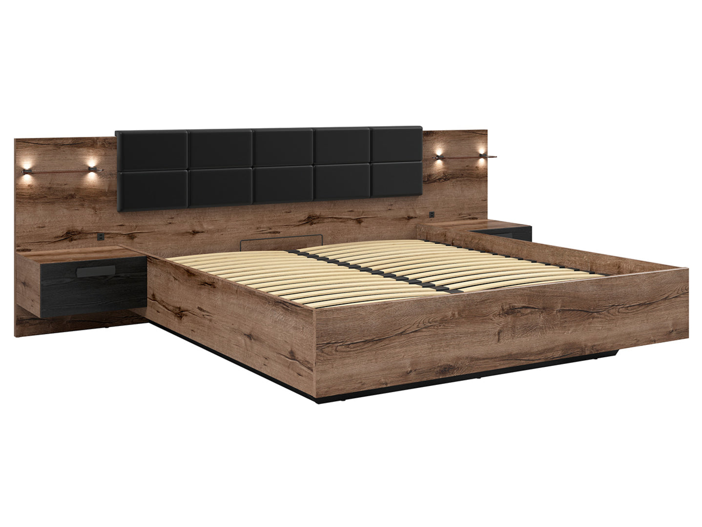 KASSEL BED 180 WITH STORAGE LOZ/180/B