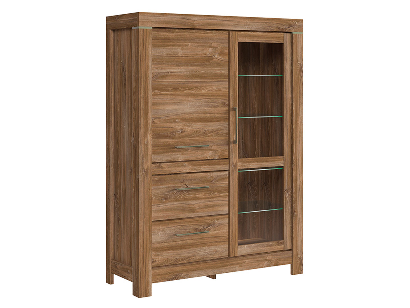 GENT Glass-door cabinet REG1W1D2S/16/12