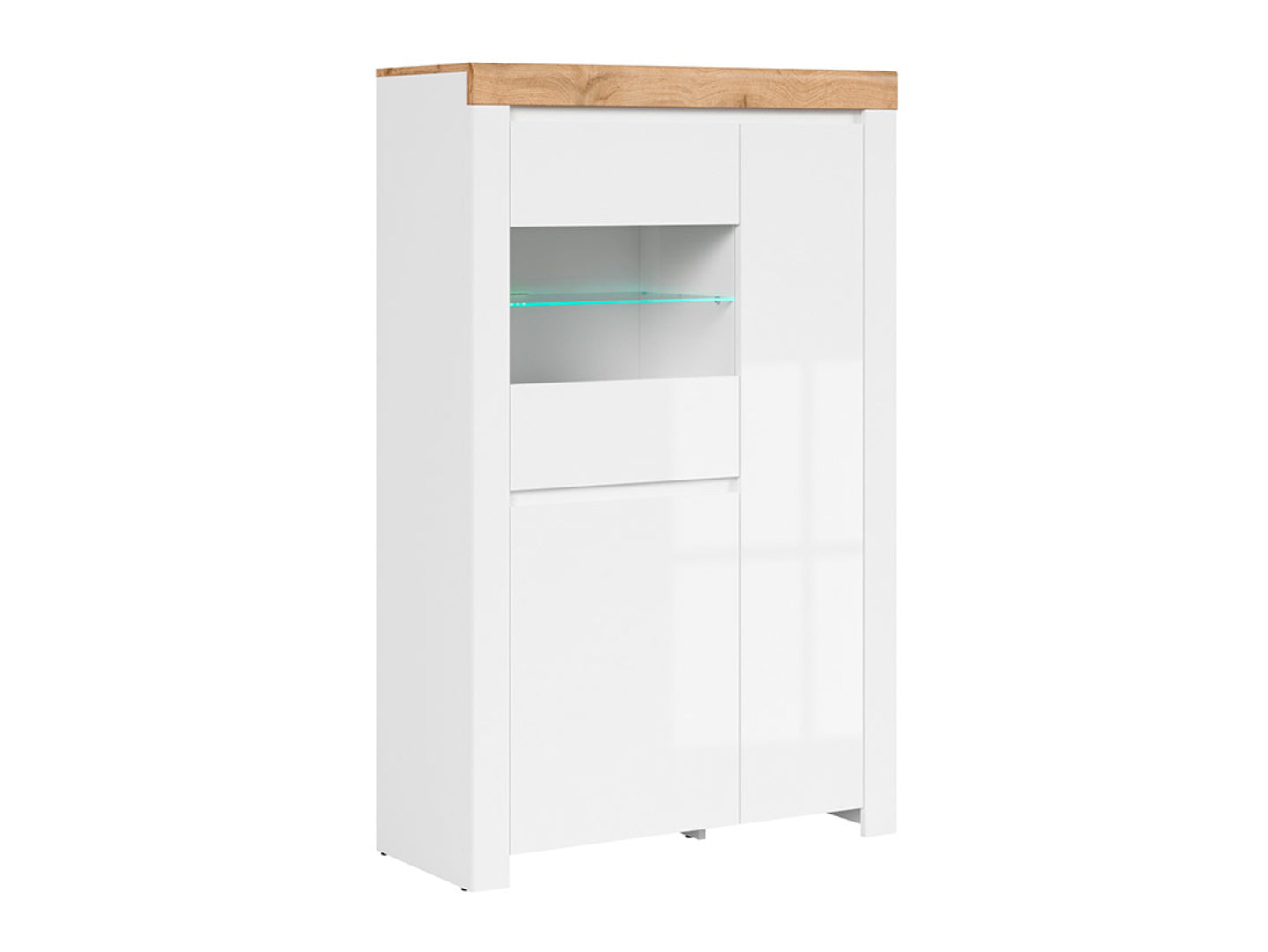 HOLTEN Glass-door cabinet REG2D1W
