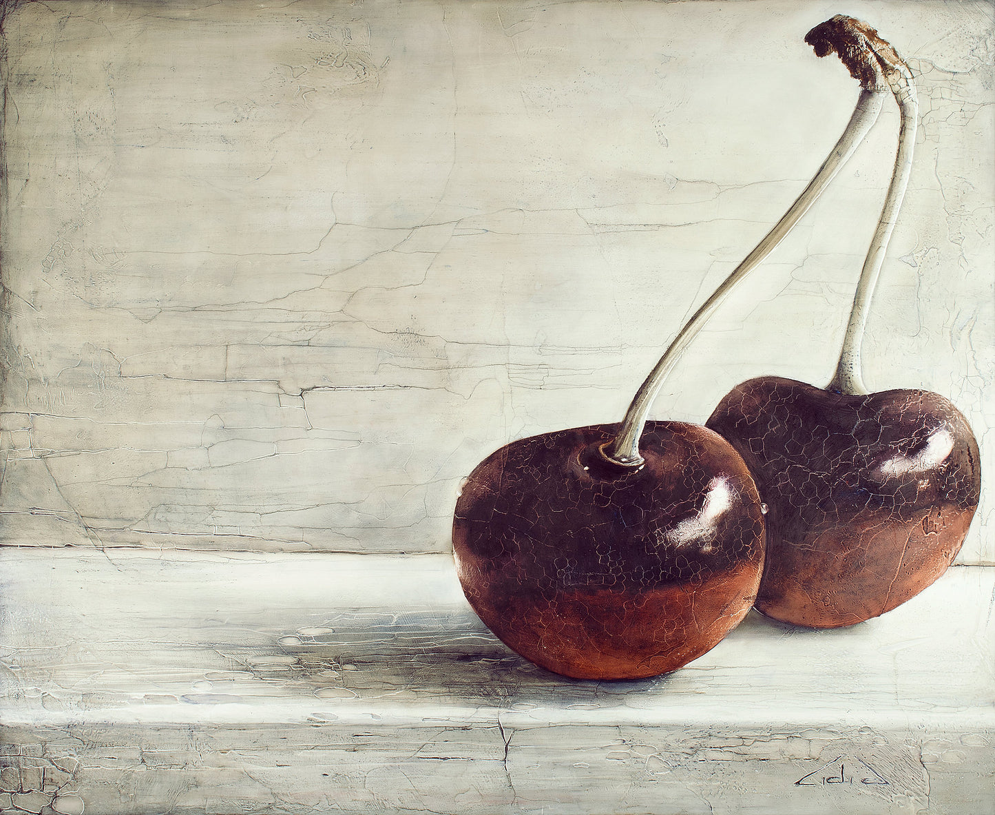 "Siblings" giclée print on canvas