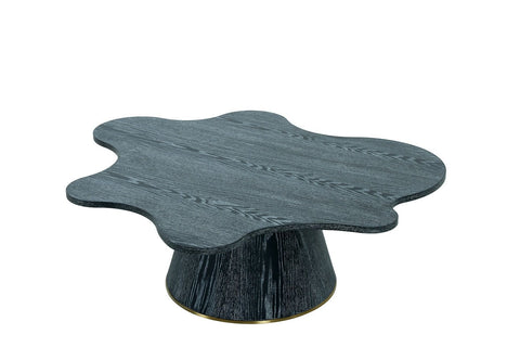 Gabbrov High - Black Wood and Gold Coffee Table