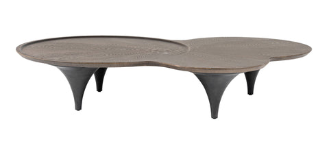 Beulahv - Modern Free Form Dark Ash Coffee Table