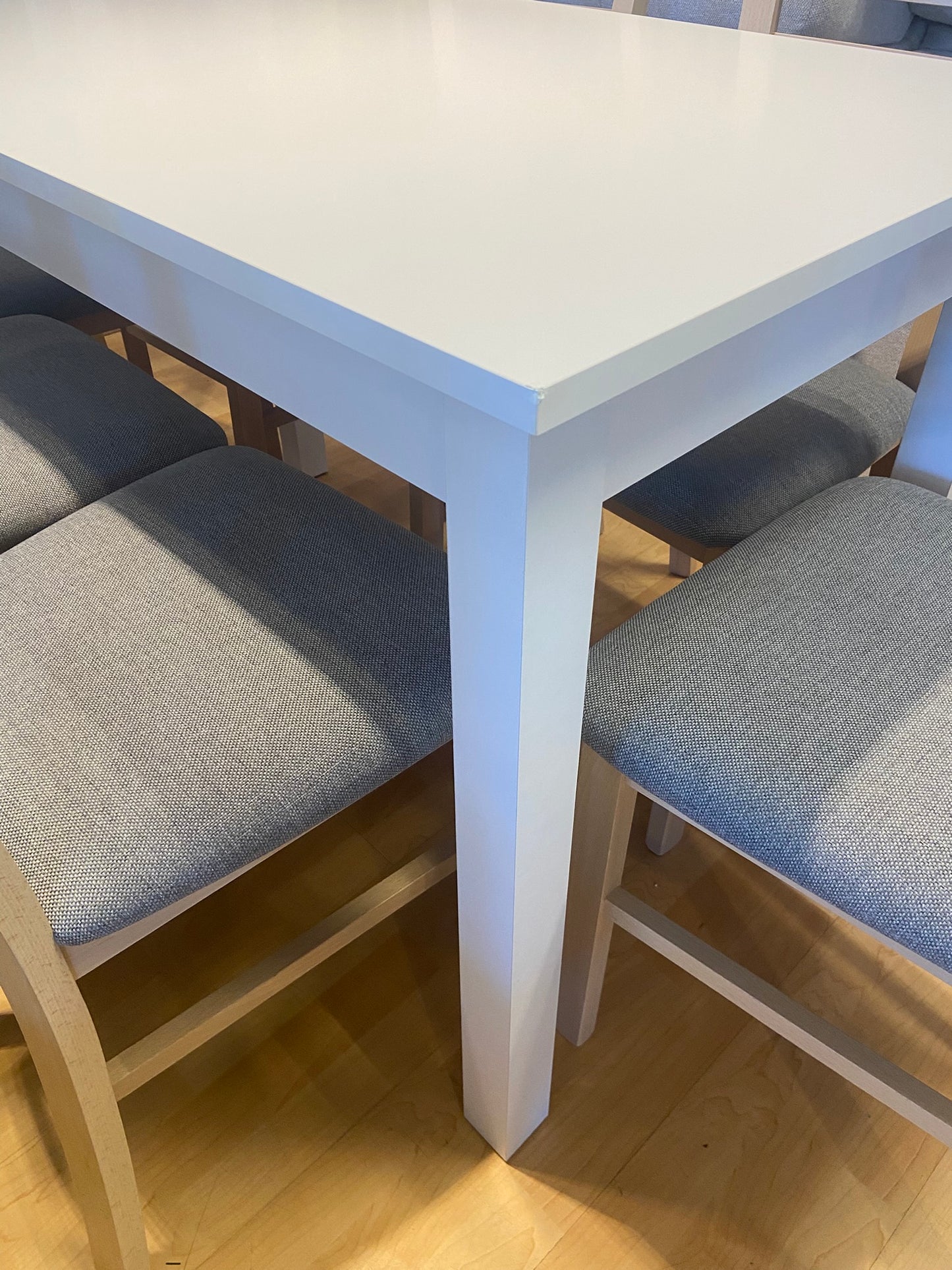 7 Piece Dining Set - 100% Beech 6 Chairs and Dining Table