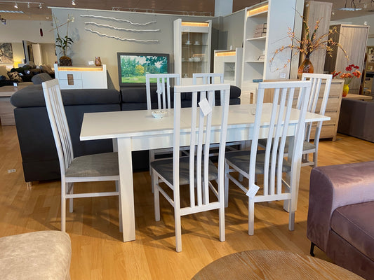 BRYK White Dinning Set