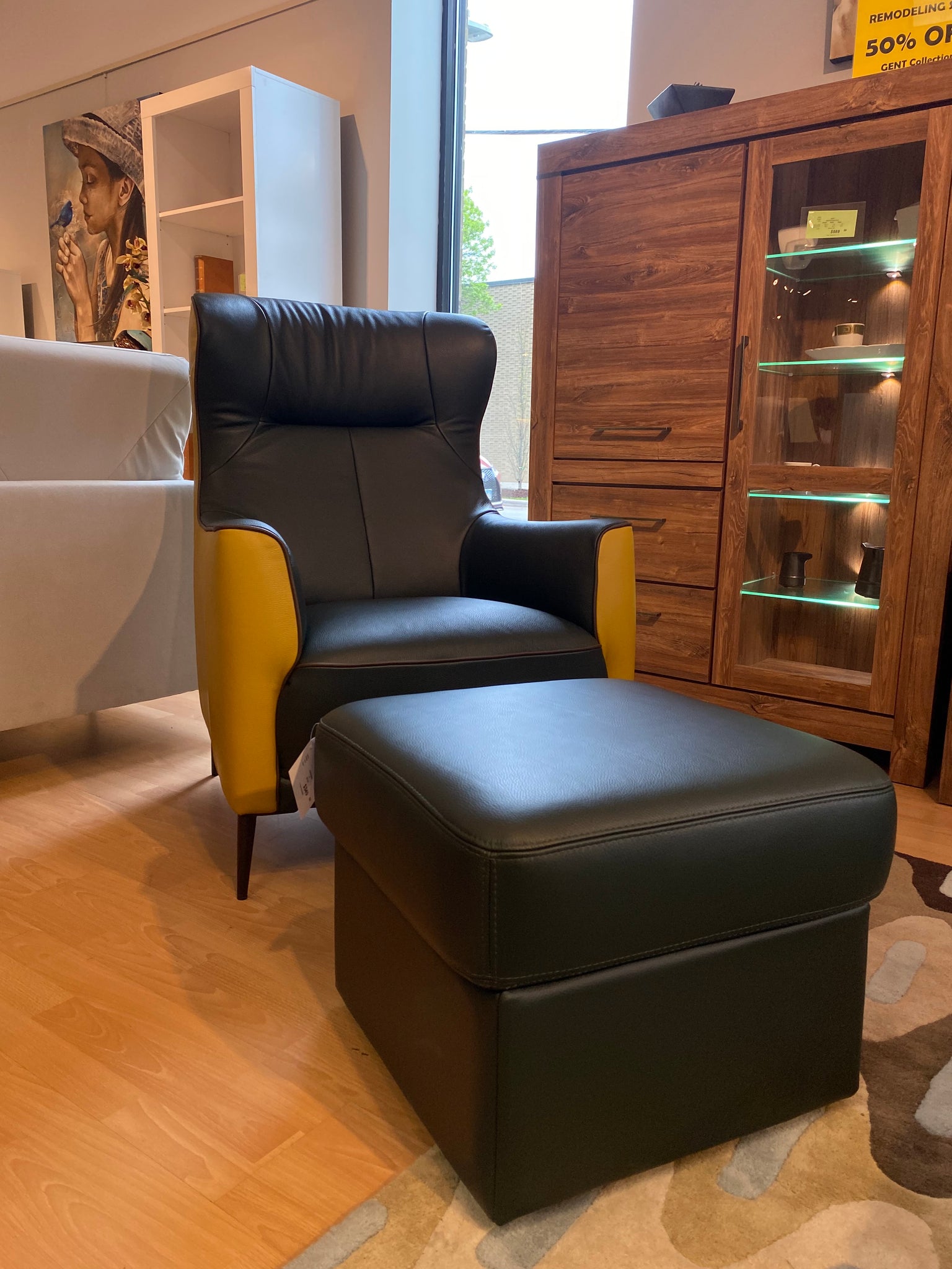 KLER VIOLINO ARMCHAIR (+ free leather pouf)