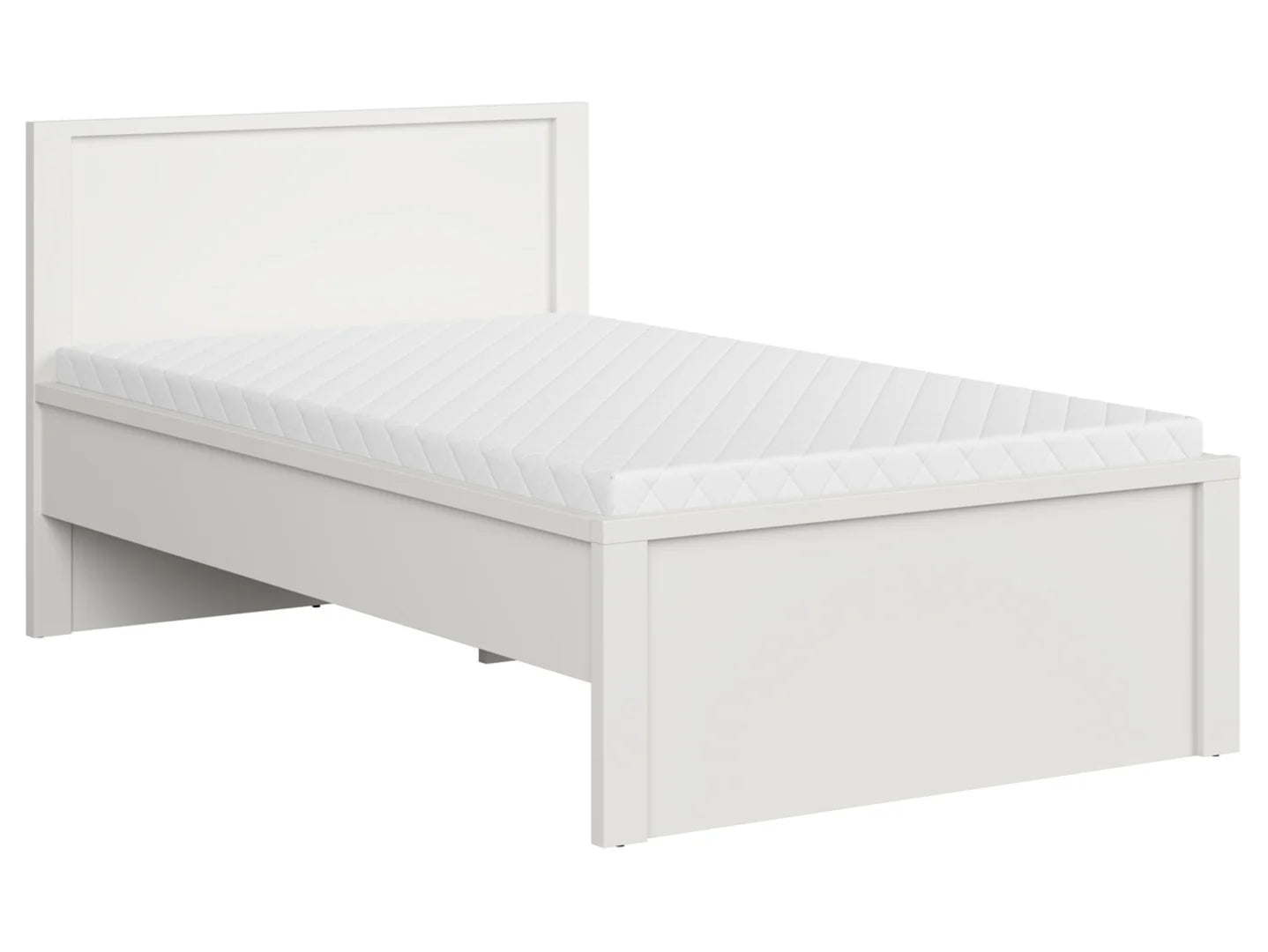 Kaspian Bed LOZ/120/T (White)