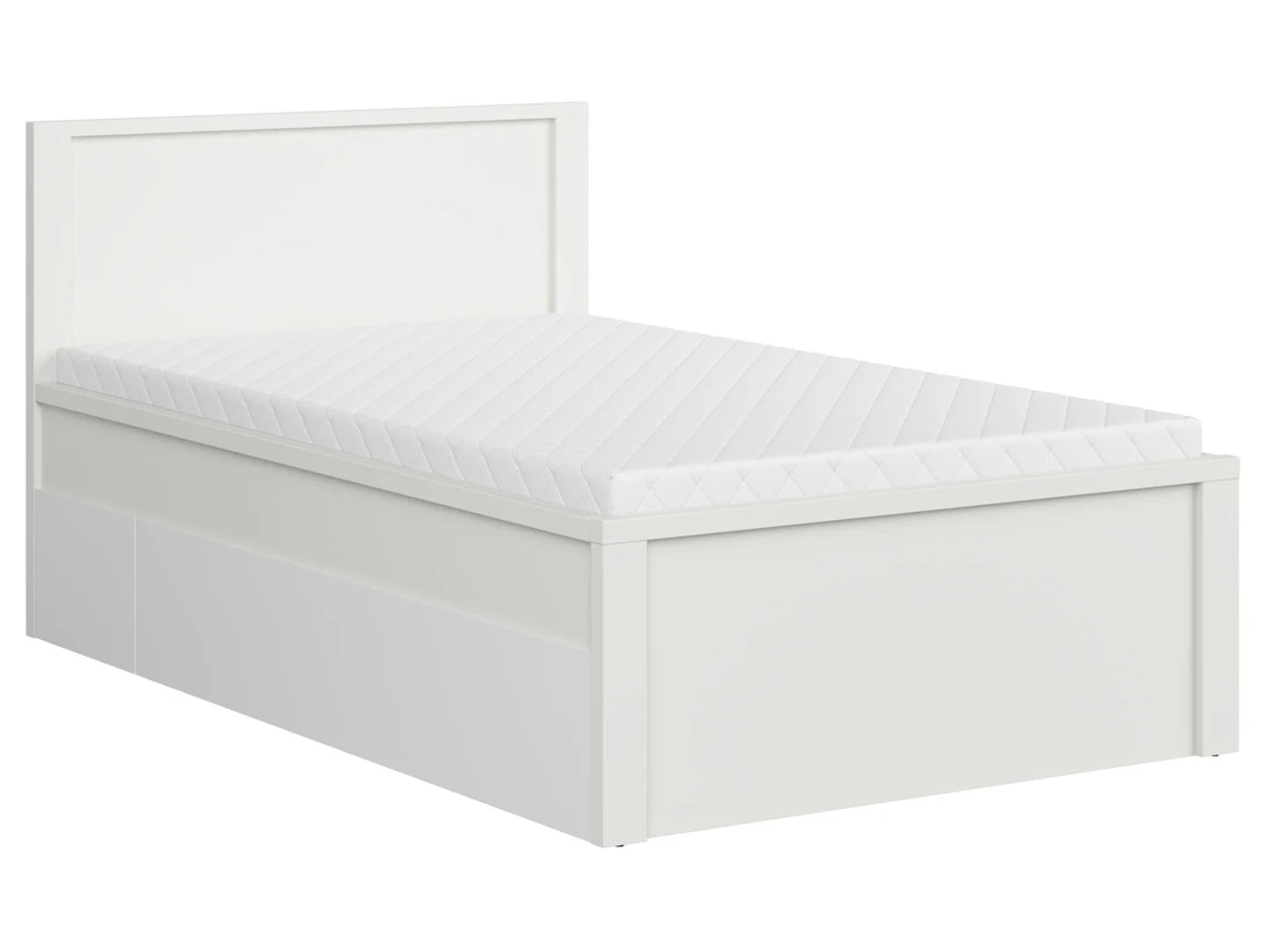 Kaspian Bed LOZ/120/T (White)