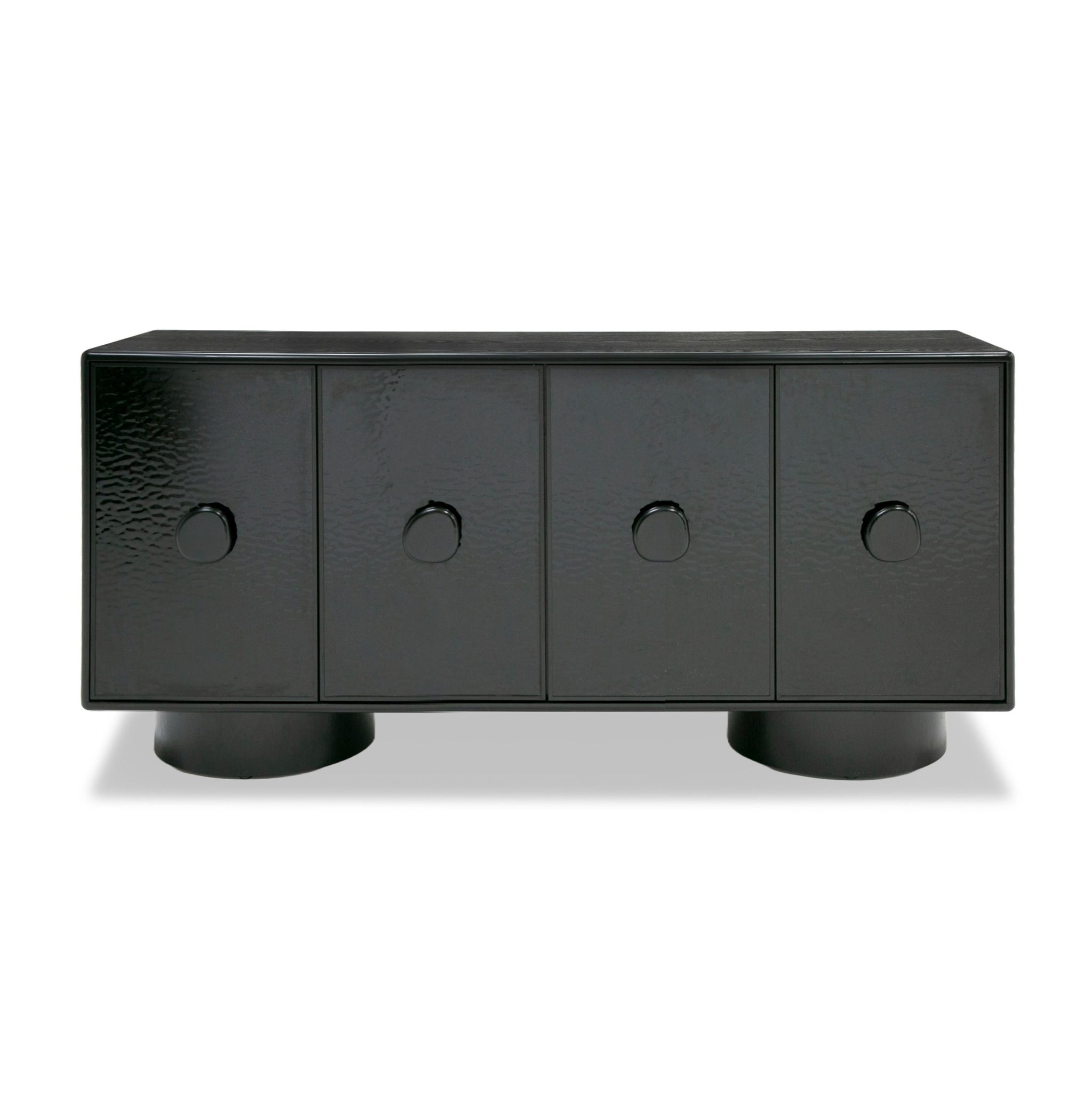 Calexico - Contemporary Black Wave Glass + Black Buffet